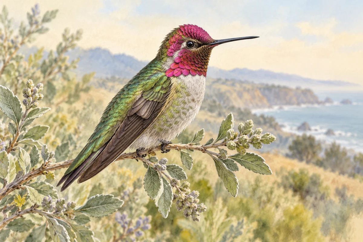 A painted preview of your next Santa Barbara bird